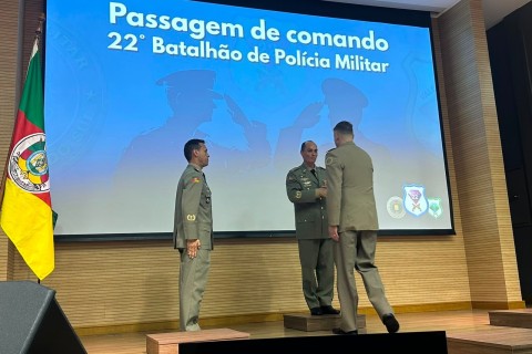Tenente-coronel Hélio Schauren Júnior assume comando do 22º BPM, de Lajeado