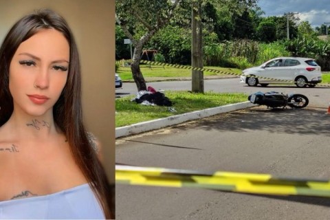 Filha de ex-vereador morre em colisão entre moto e caminhonete