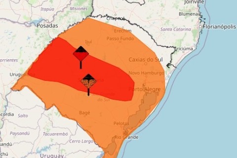 RS segue em alerta para acumulados acima de 200 mm