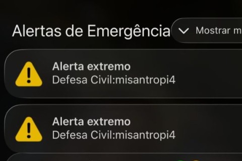Defesa Civil Nacional tira plataforma de envio de alertas do ar