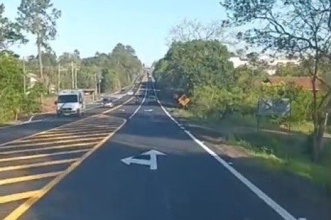 Prefeitura anuncia conclusão da pintura no Trevo Alemão, na RSC-453, em Estrela