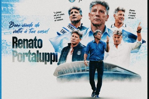 Grêmio anuncia retorno de Renato Portaluppi