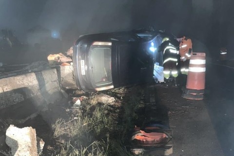 Ocupante de carro morre em acidente na BR-386, em Lajeado