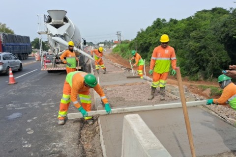 BR-386 ficará em meia pista nesta terça na ponte do Arroio Boa Vista para concretagem na passagem para pedestres
