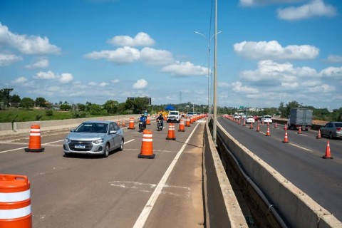 CCR libera nesta sexta, a partir das 10h, uma faixa na pista do sentido capital-interior da ponte do Rio Taquari na BR-386