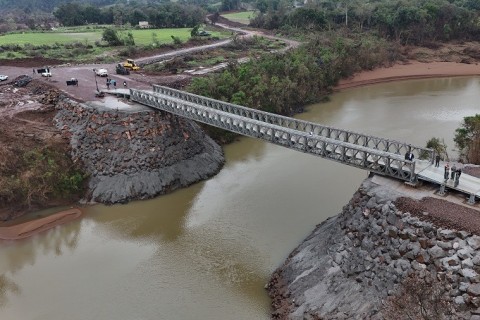 Ponte do Exército entre Lajeado e Arroio do Meio será retirada no início de maio