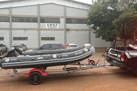 Polícia Civil do Vale do Taquari recebe embarcação para operações em áreas aquáticas