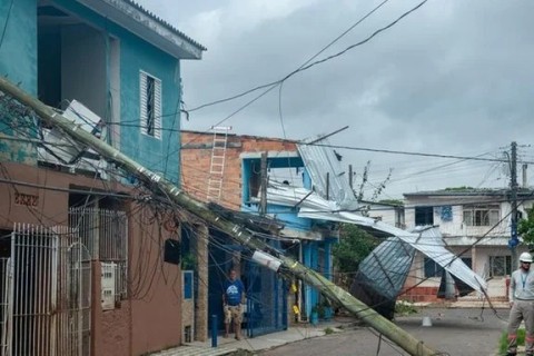 Ciclone e frente fria trarão chuva forte e vento ao RS nesta quarta-feira